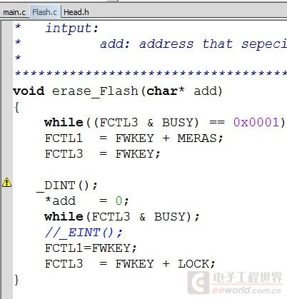 在Flash.c中报错