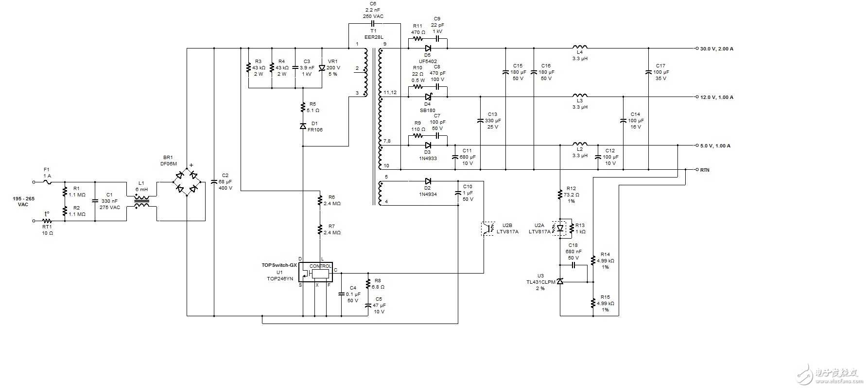 PI EXPERT设计的原理图