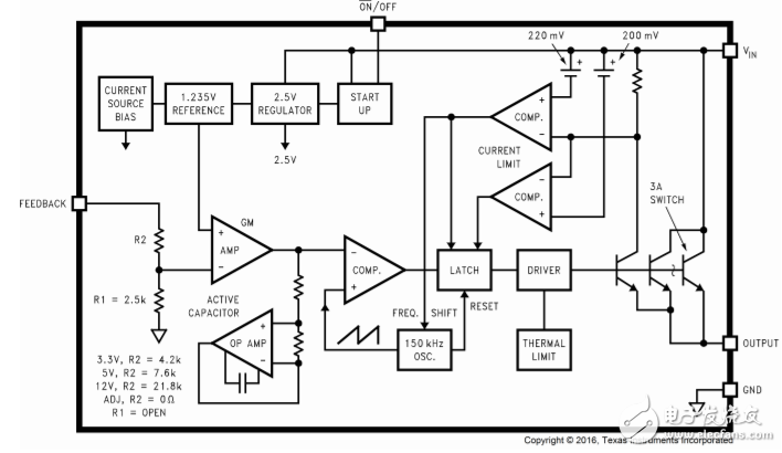 LM2596 buck conv IC