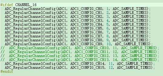 ADC1通道采集设置