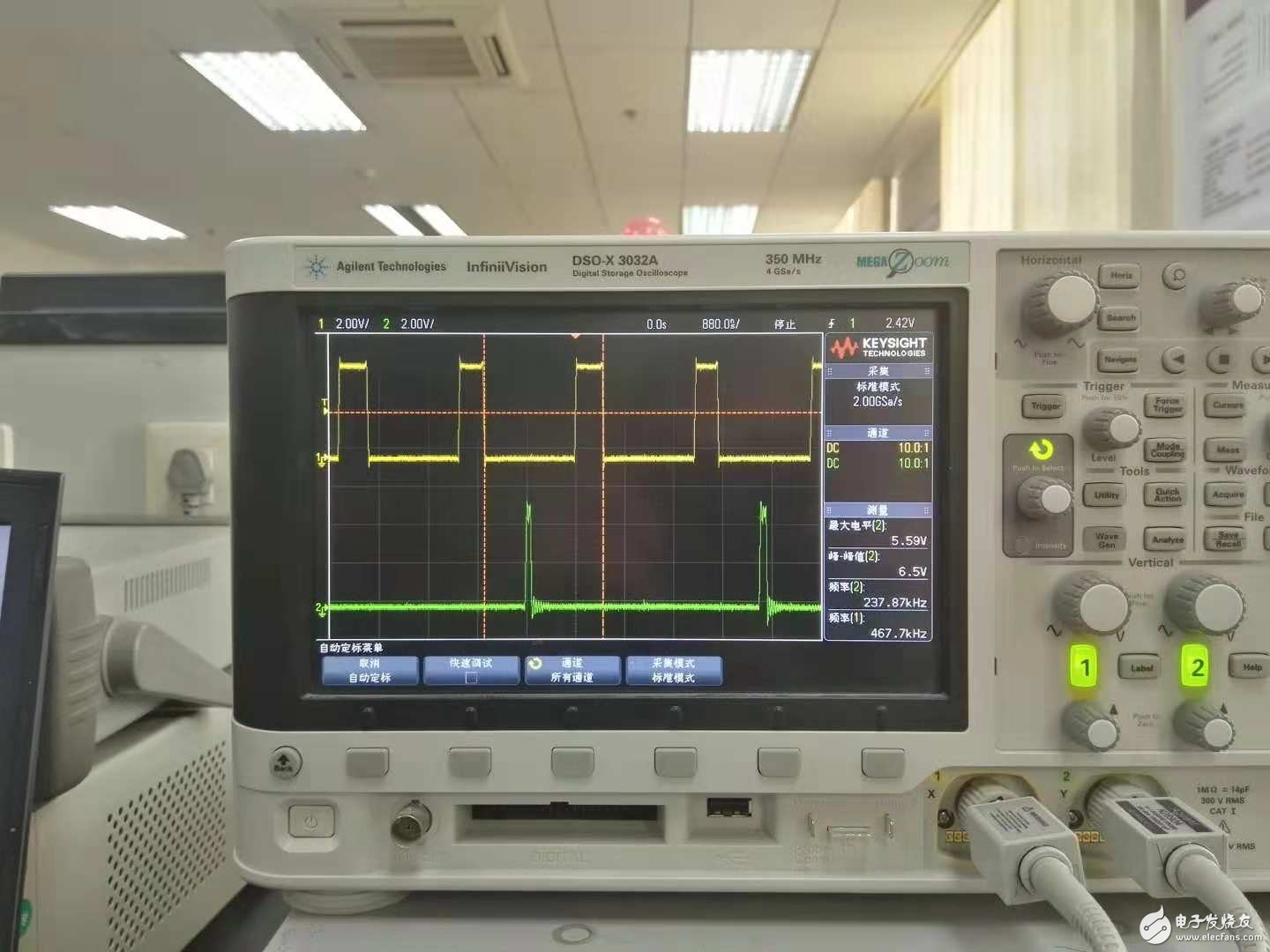 示波器LP、LN