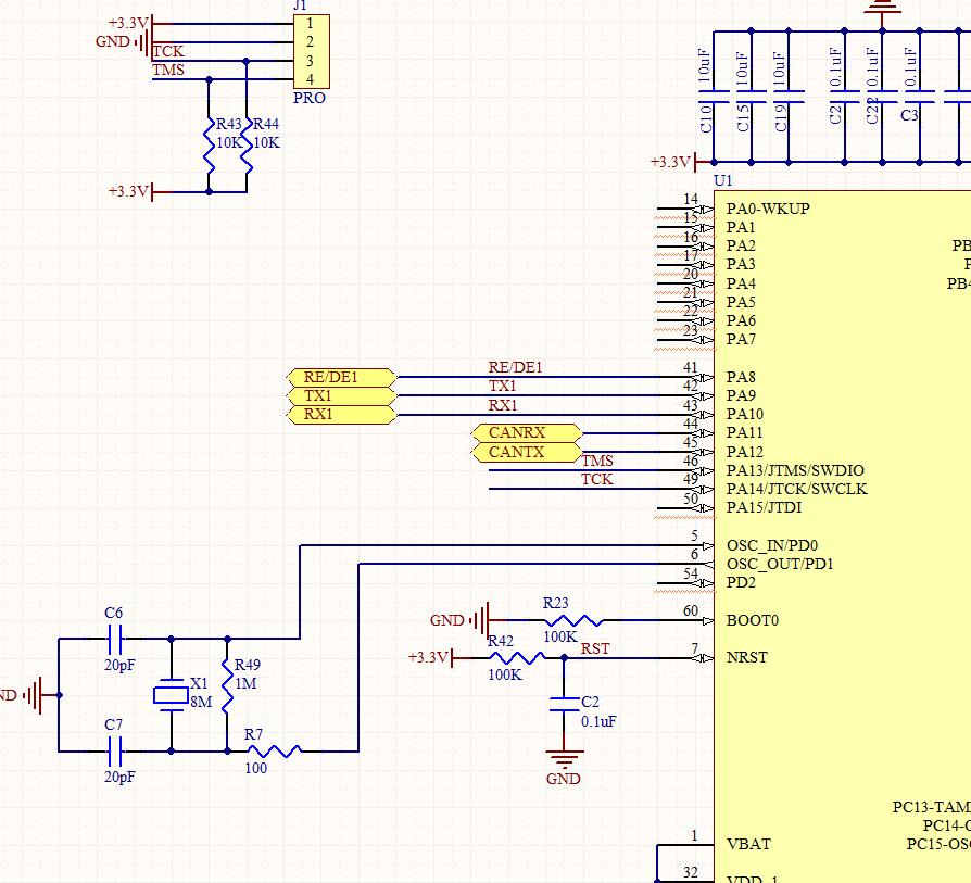 stm32周边电路